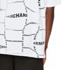 Armani Exchange Мужская футболка с принтом букв, круглым вырезом и коротким рукавом Белый 3RZMFE-ZJ8EZ-21BX