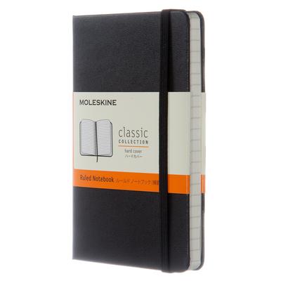 Moleskine Классический блокнот Твердая обложка Линованный Карманный формат x Черный MM710 (9см 14см)
