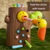 Детские игрушки-кормушки для насекомых, вырезанные из дерева, обучающие магнитные игры по борьбе с вредителями, прочный полипропиленовый материал с разноцветными насекомыми, подходят для детей в возрасте от 3 до 6 лет