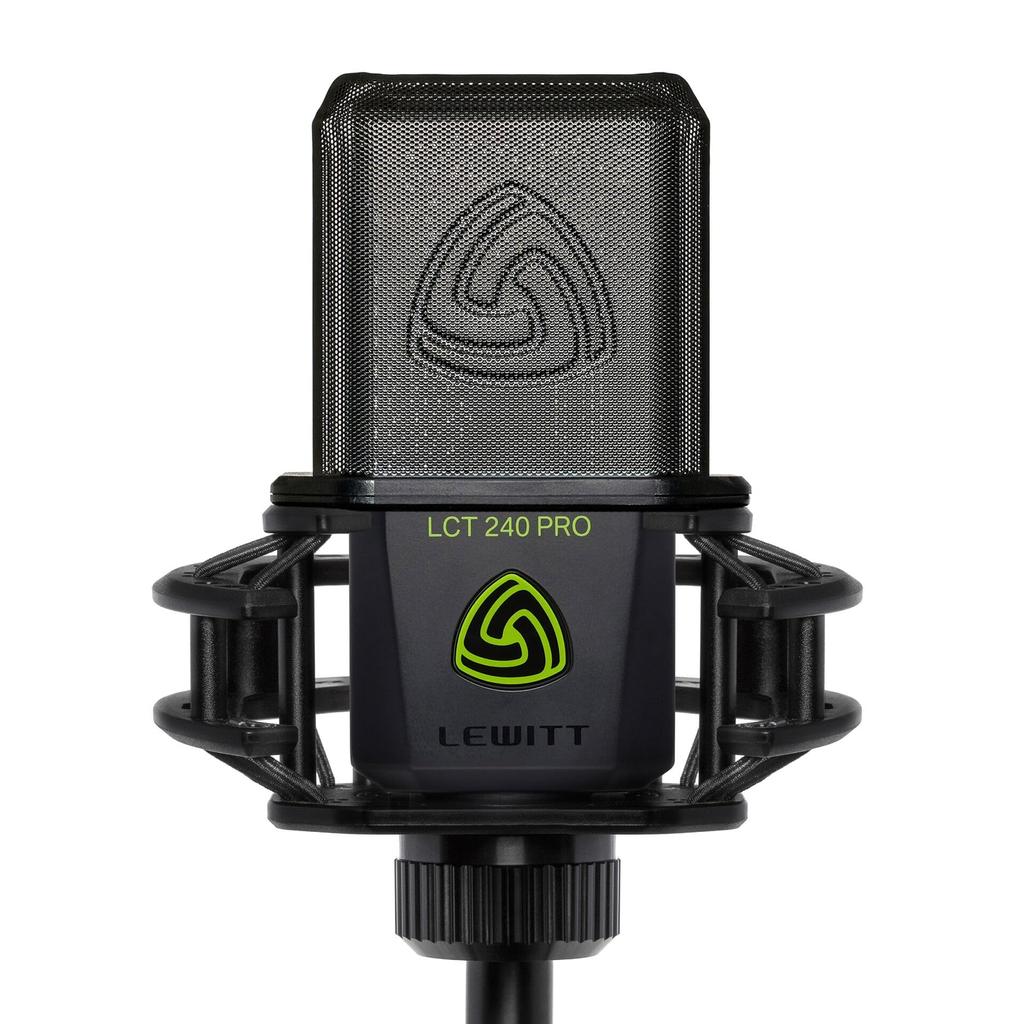 LCT 240Pro Vocal Set Black Condenser Microphone Large Diaphragm Unidirectional Vocal Instrument Recording Distribution Pop Filter Included