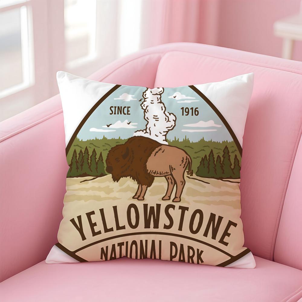 Хит западной драмы Y-Yellowstone Наволочка Мягкая приятная ткань и скрытая молния