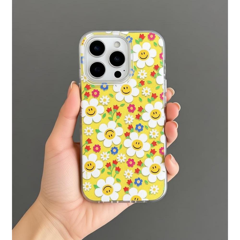 Daisy Smile Soft Fashion Phone Case For iPhone 17 Pro Max 16 Pro 15 Plus 14 13 mini 12 11 16E 17 Air Case