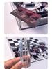 Transparent Acrylic Chess Set: Wear-Resistant Pieces & Plexiglass Board for a Luxurious Desktop Game Experience