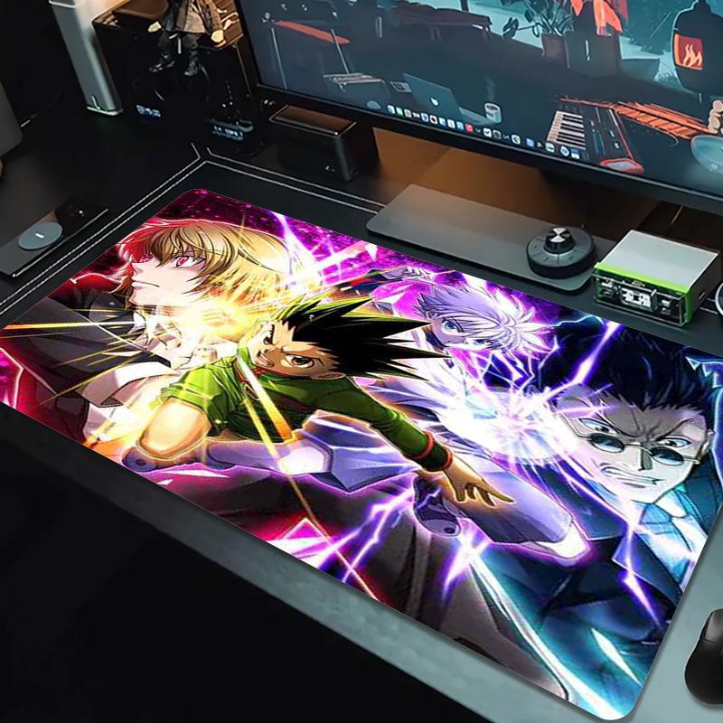 Anime Hunter x Hunter Color Mouse Pad Large Gaming Table Cushion Non-slip Laptop Tablet Big Mousepad XXL Mat Mini PC Playmat With Lock edge