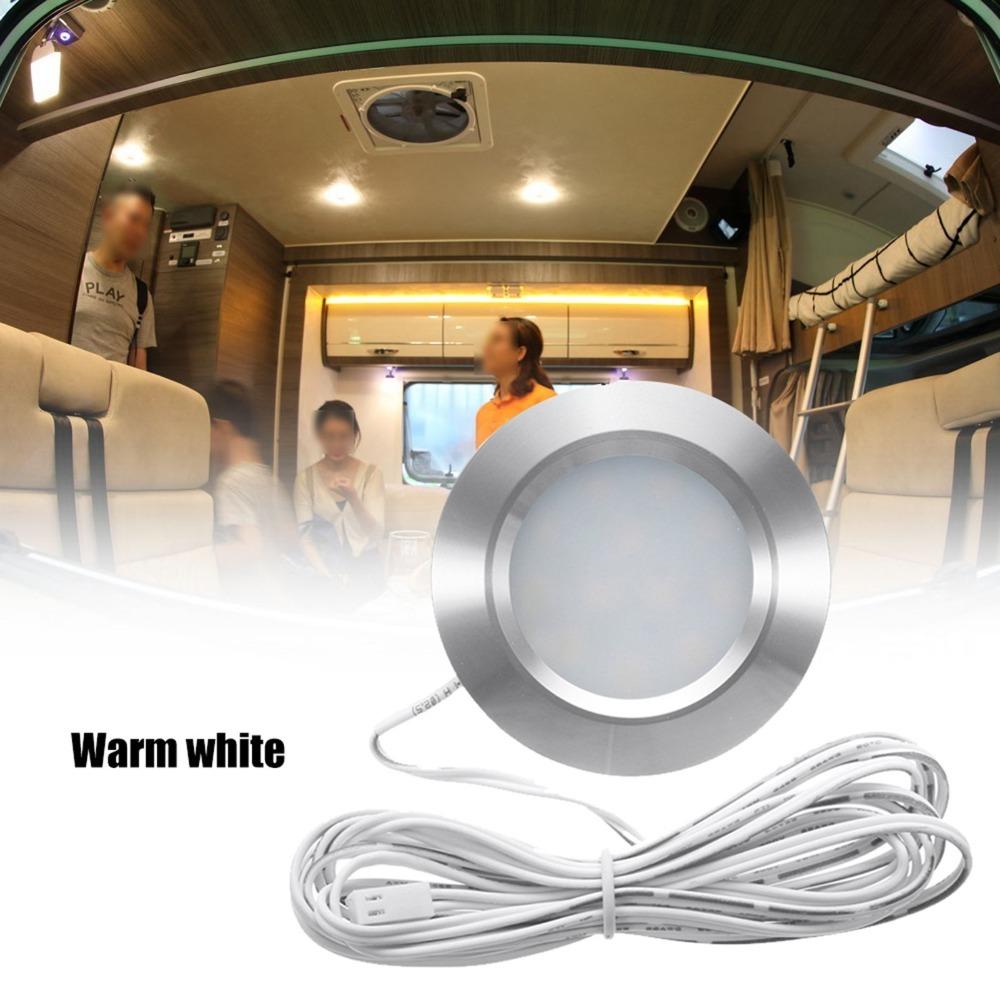 Alloy Recessed Ceiling Light Small Downlight for RV Boat Caravan Bus Motorhome Interior Lighting