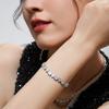 APM Monaco bracelet [Romantic Confession] Sparkling love design is simple and exquisite, niche and versatile for girlfriends, 925 silver AB4722OX