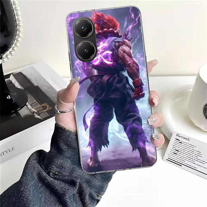 Игровой S-Street F-FighterS Мягкий чехол для телефона для Xiaomi Redmi 15C 15 13C 13 Poco X5 X6 X7 F7 Ultra M7 12C 12 10 10C 9C 9A 9T 9 Funda