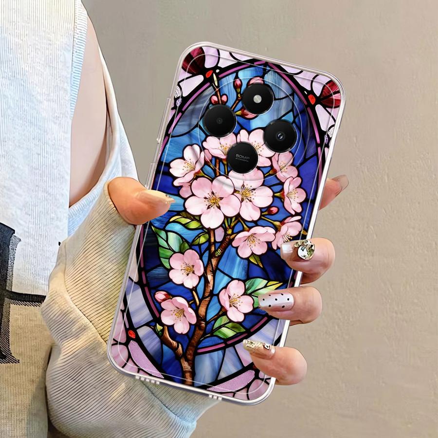 Case for Xiaomi Mi 11 Lite 11T Pro Soft Phone Cover Colorful Window Flowers
