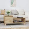 821127 vidaXL Coffee Table Sonoma Oak 100x50x45 Cm Engineered Wood