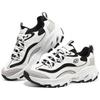Skechers Arch Fit DLites Тканевые Модные Повседневные Удобные Универсальные Низкие Папины Кроссовки Женские Кроссовки Черно-Белые 149805-WBK