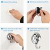 Reusable Polished Heavy-Duty Chrome-Plated Organization Bathroom Shower Suction Cup Hooks