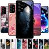Стеклянный Чехол Для Samsung A13 A23 4G 5G Мультяшный Закаленный Стеклянный Чехол Для Телефона Для Galaxy A33 A53 A73 5G Жесткий ПК Стеклянный Защитный Чехол