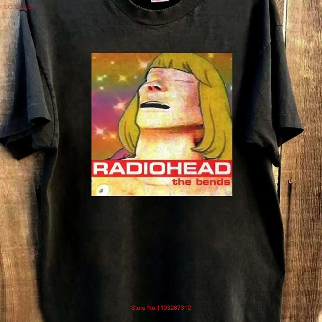 Radiohead The Bends Albums Black T Shirt Tee Nh24838 Vintage Stylish Unisex Homme Comfortable Slightly Breathable