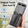 Кожаный чехол-бумажник с ремешком для телефона для Samsung Galaxy Z Flip 3 Flip4 Flip 4 Flip3 5g, чехол с откидным карманом для карт, чехол без отпечатков пальцев