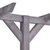Garden Pergola Gray 400 x 40 x 205 cm Pressure Treated Pine Wood