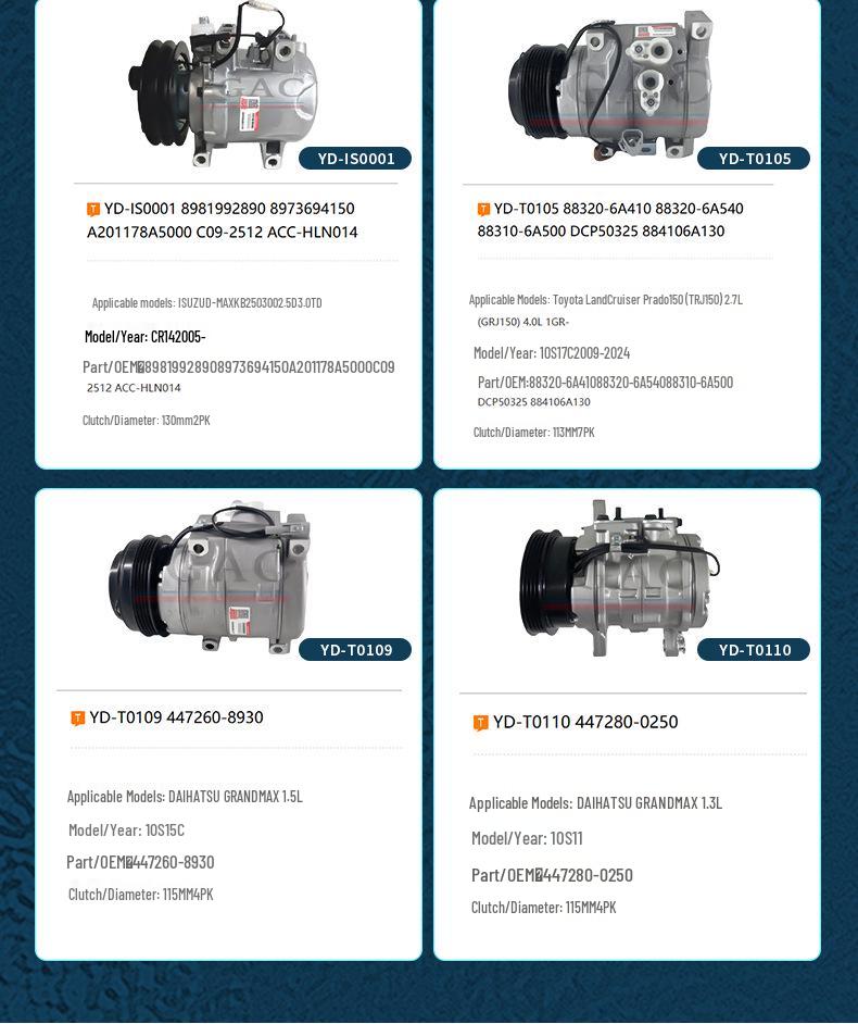 KIA Forte Carens III MPV 1.6 A/C Compressor, Model 97701-1D700