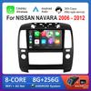 Bluetooth 9'' для NISSAN NAVARA 2006 - 2012 Android OS GPS автомобильный видео мультимедийный проигрыватель авто инструменты WiFi IPS экран 4G вентилятор охлаждения