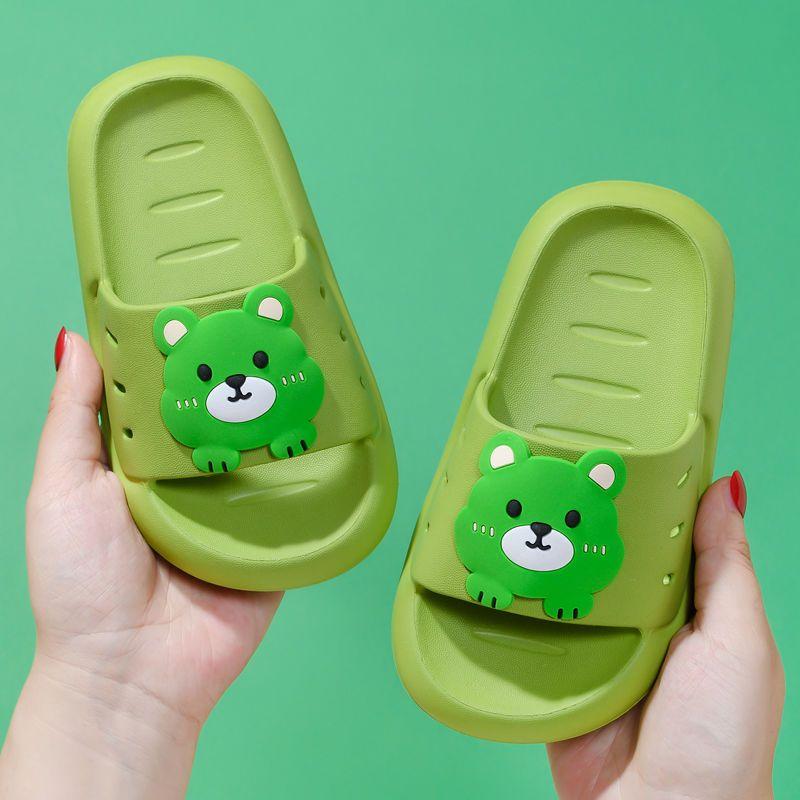 Summer Children's Cute Cartoon Slippers Boys and Girls Outside The Soft Bottom Bathing Non-slip Home Slippers