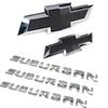 Для 2015- Suburban LTZ Хромированные Черные Эмблемы Bowtie Буквы