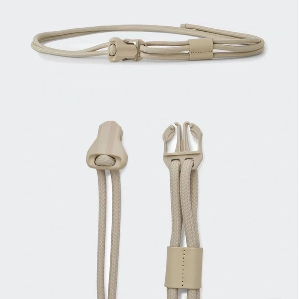 Роскошный дизайн, ремень с застежкой-фастексом и двойным шнуром, быстросъемный, студенческий ремень для джинсов и брюк, поясной шнур