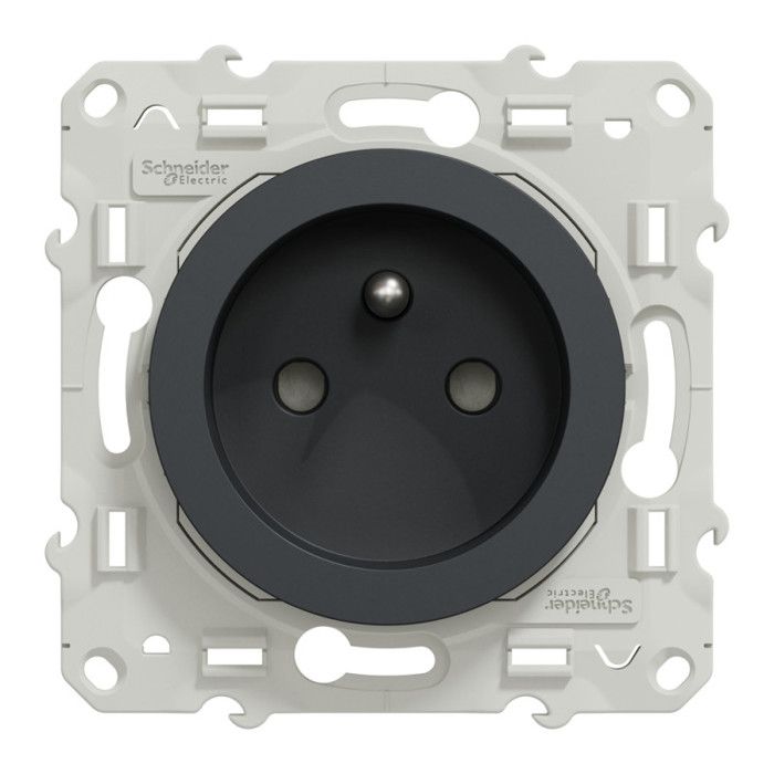 Электрическая розетка - SCHNEIDER ELECTRIC - ODACE - 16A - IP21 - Черный