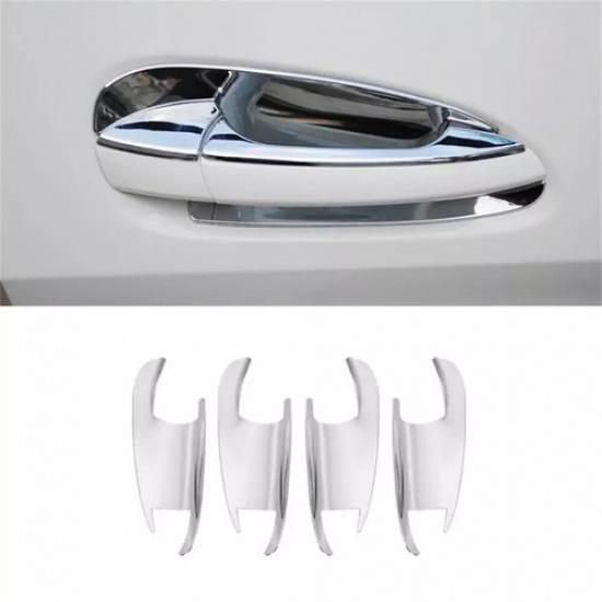 4x Chrome Door Handle Bowl Cover Trim For Mercedes B C E GLK ML GL GLE GLS Class