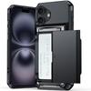 Подходит для iPhone 16 Чехол-картхолдер 15Plus Комплект Пивная сдвижная крышка Сумка для карт Многофункциональный Apple 14/13 Жесткий комплект