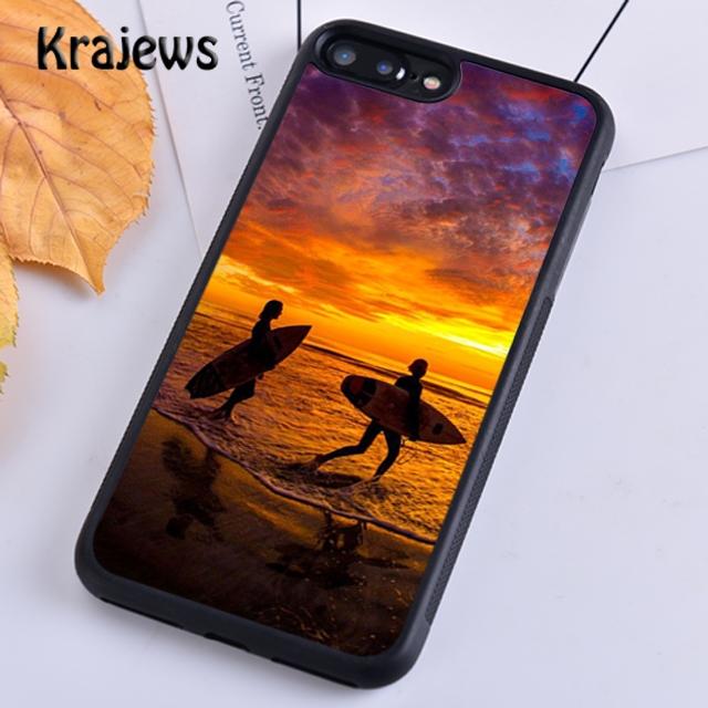 Krajews Серфинг Морской Пляж Доска для серфинга Волна Чехол для телефона Для iPhone 17 Air 15 16 14 plus 11 12 13 pro max coque Чехол Fundas