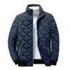 Men's Winter Down Coat Solid Color Korean Trend Zipper Jacket Warm Fashion Casual Streetwear Stand-up Collar Thick Coats