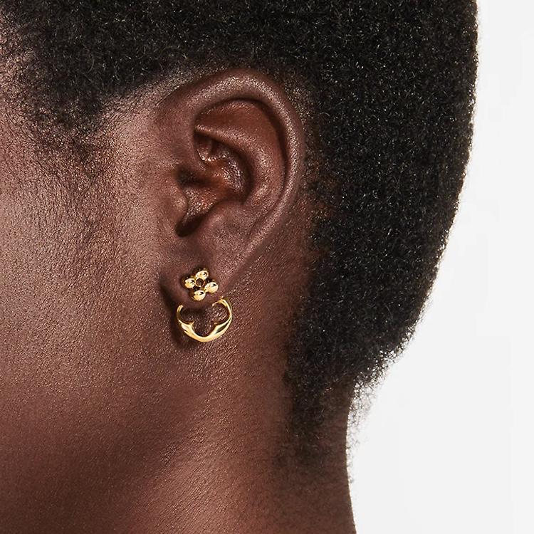 Louis Vuitton Flowergram Asymmetrical Floral Metal Earrings Women Earrings M00770