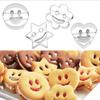 4Pcs Set Baking Mold Stainless Steel Smile Face Biscuit Cookie Cutter Cake Decorating Molds Cookware Kitchen Accessories