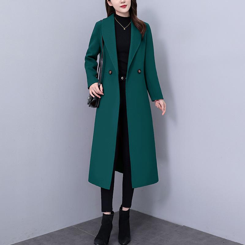 Женское обновленное зимнее пальто в корейском стиле, приталенное, утепленное, с длинным рукавом