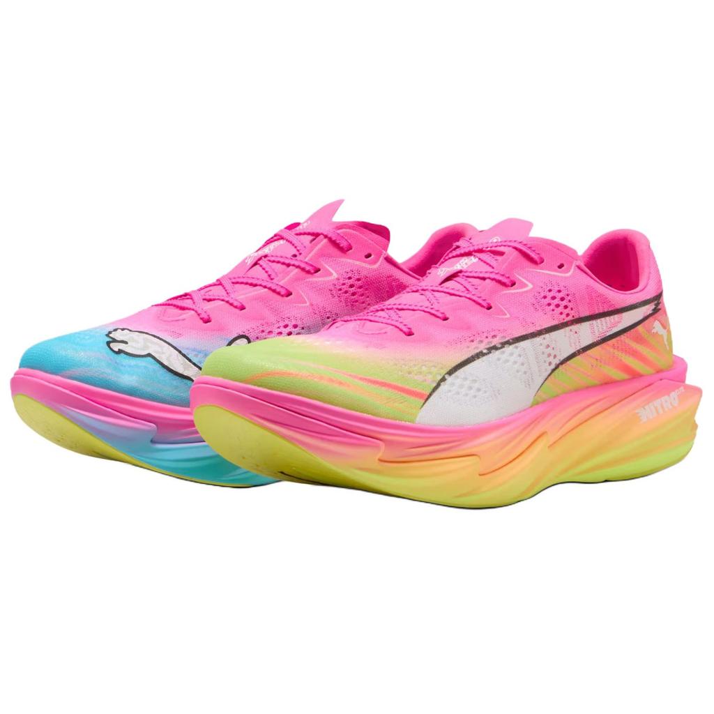 Puma Deviate Nitro Elite 4 'Poison Pink Yellow Alert Bright Aqua'