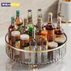 Вращающийся поднос для специй, шкаф для кладовой, поворотный стол с основанием, ящик для хранения, кухонный органайзер для приправ, косметический ящик для хранения