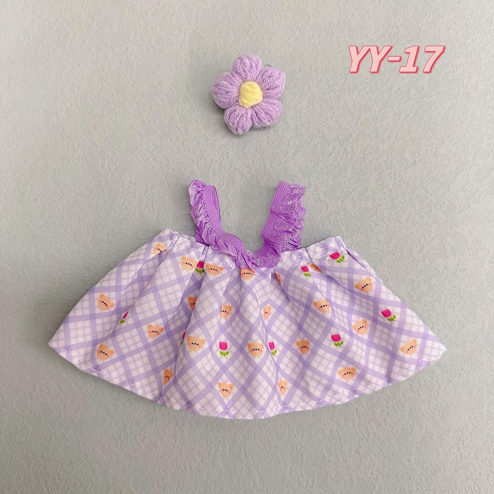 20 см хлопковый комбинезон для кукол из мультфильмов, сменный наряд для плюшевых кукол, аксессуары для игрового домика, мини-одежда