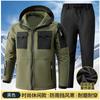 Men Women Winter Waterproof Windproof Outdoor Jacket Pants Set Thick Fleece Lined Workwear Hiking Gear