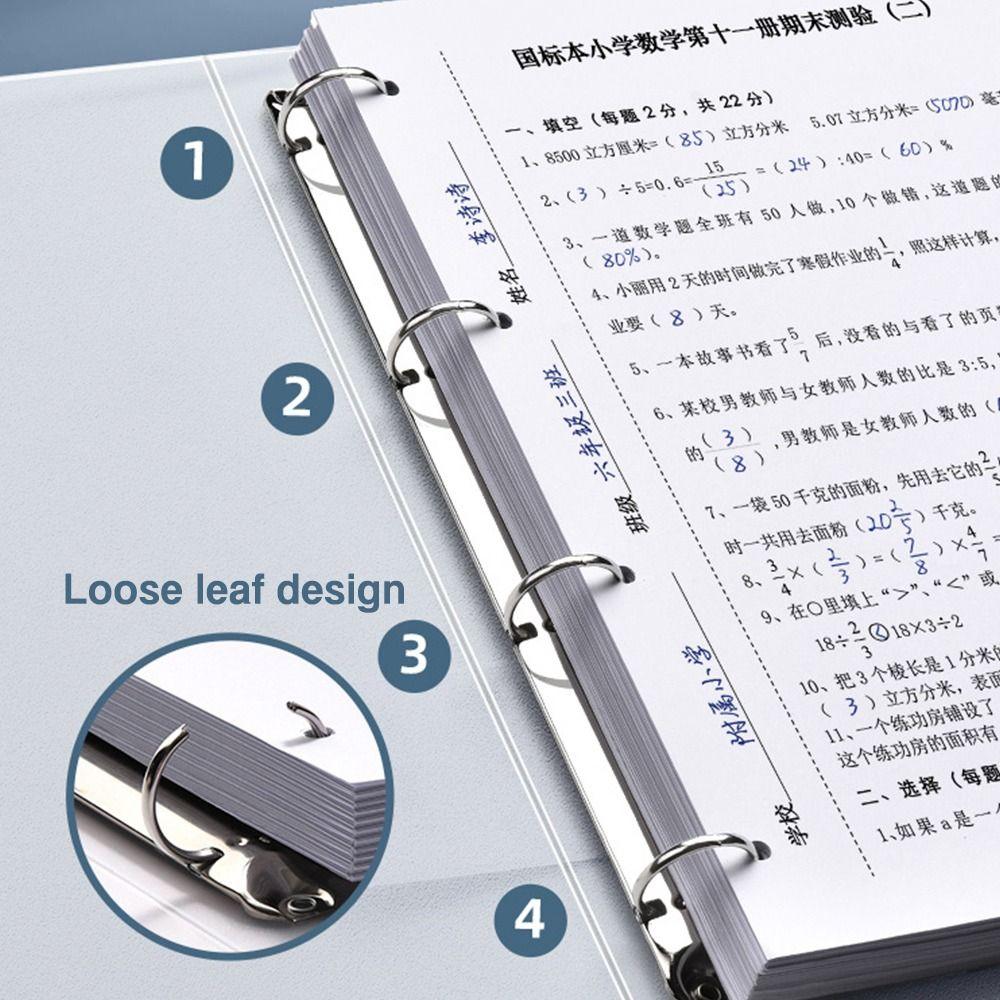 A4/A5/B5 Binder Storage Booklet Loose Leaf Fil Bag High Quality Photo Album  Office