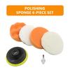 1 set Car Polishing Sponge Pads Kit Foam Pad Buffer Polishing Machine Wax Pads 3/4/5 Inch for Removing Scratches Car Accessories