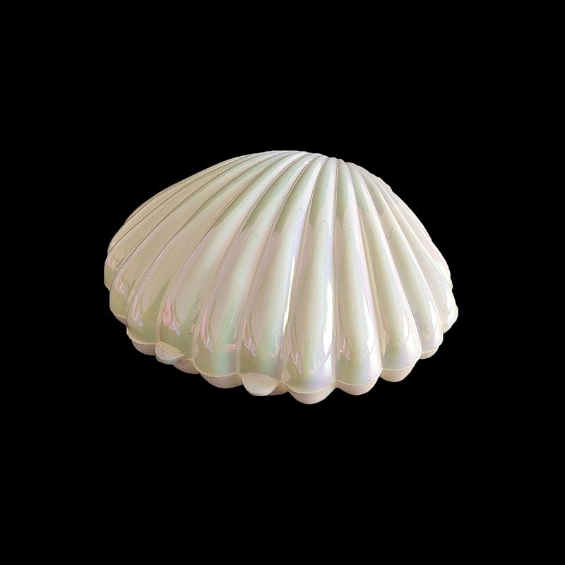 1 шт., милая пластиковая коробка для конфет в виде ракушки, коробки для хранения ювелирных изделий для макияжа, свадьбы, дня рождения, детского душа, подарочная коробка, декор для вечеринки
