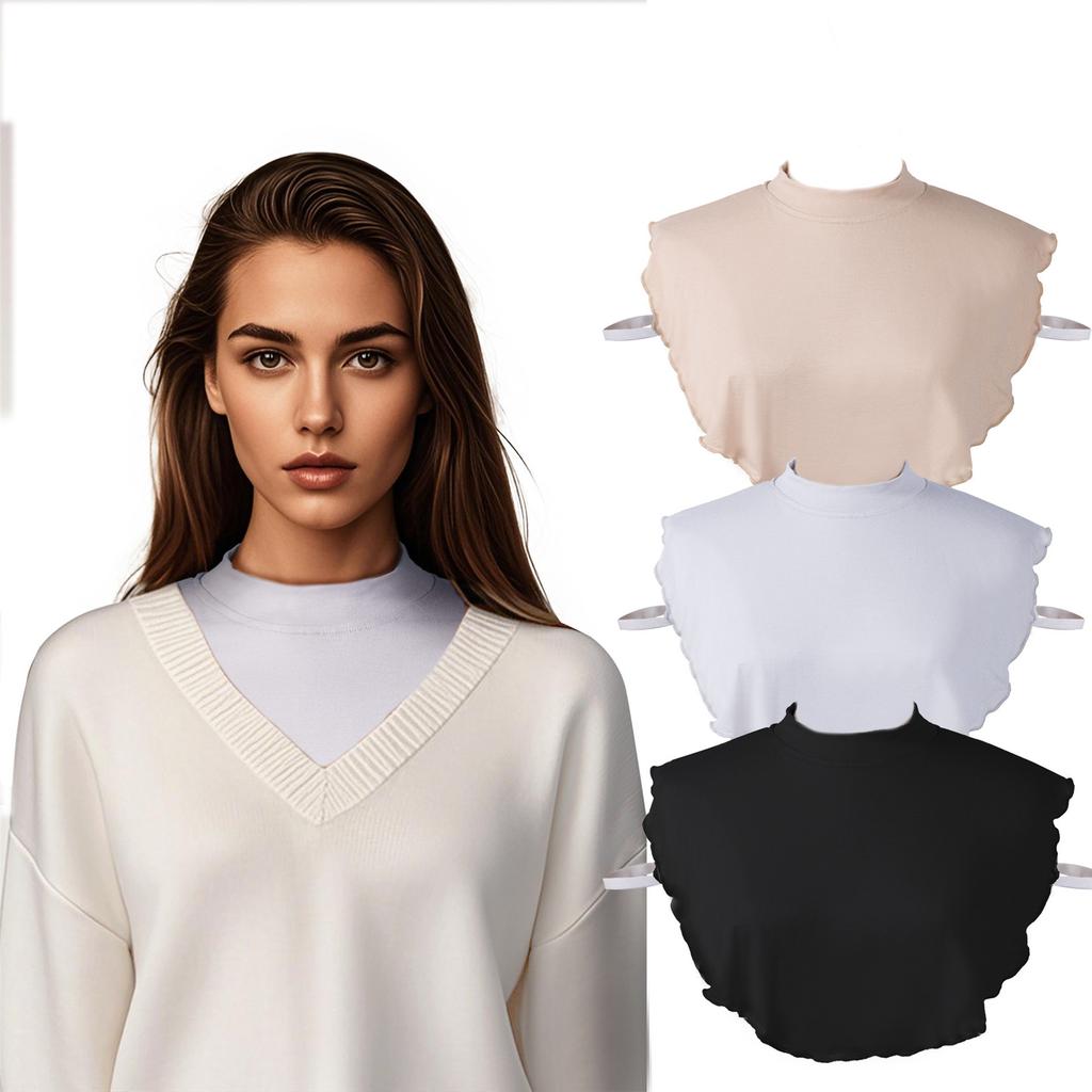 Multiuse Turtleneck Detachable Collar for Women and Girl Shirt and Sweater Comfortable Dickey Collar for Everyday Wear