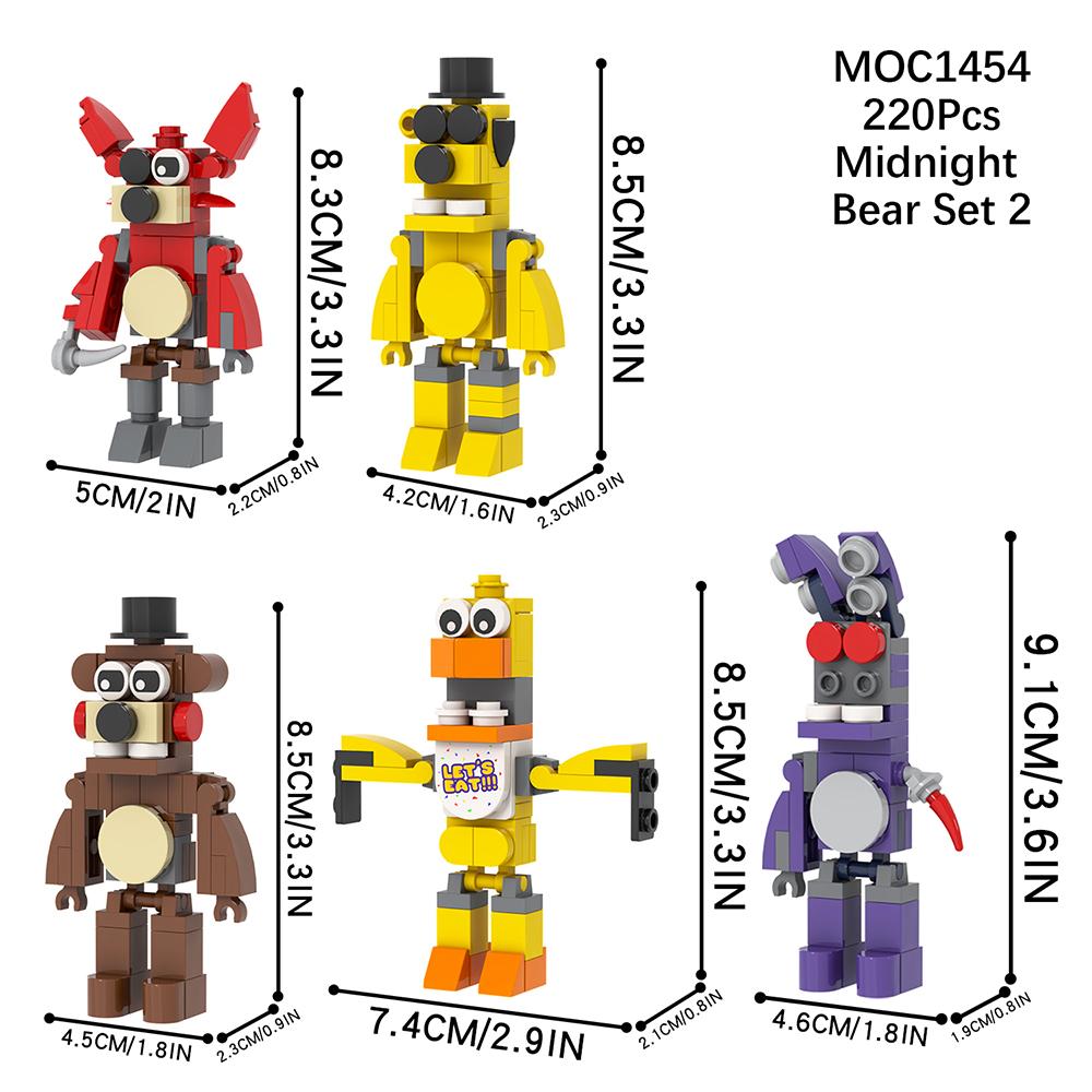 MOC WM2612 Медведь Сцена Ужасы Игровая Фигурка Совместимая WM6170 Строительные Блоки Игрушки Для Детей Друзей Подарок На День Рождения Животное