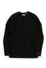 HOLLYWOOD RANCH MARKET Stretch French Rib Long Sleeve T-Shirt (M, Black)