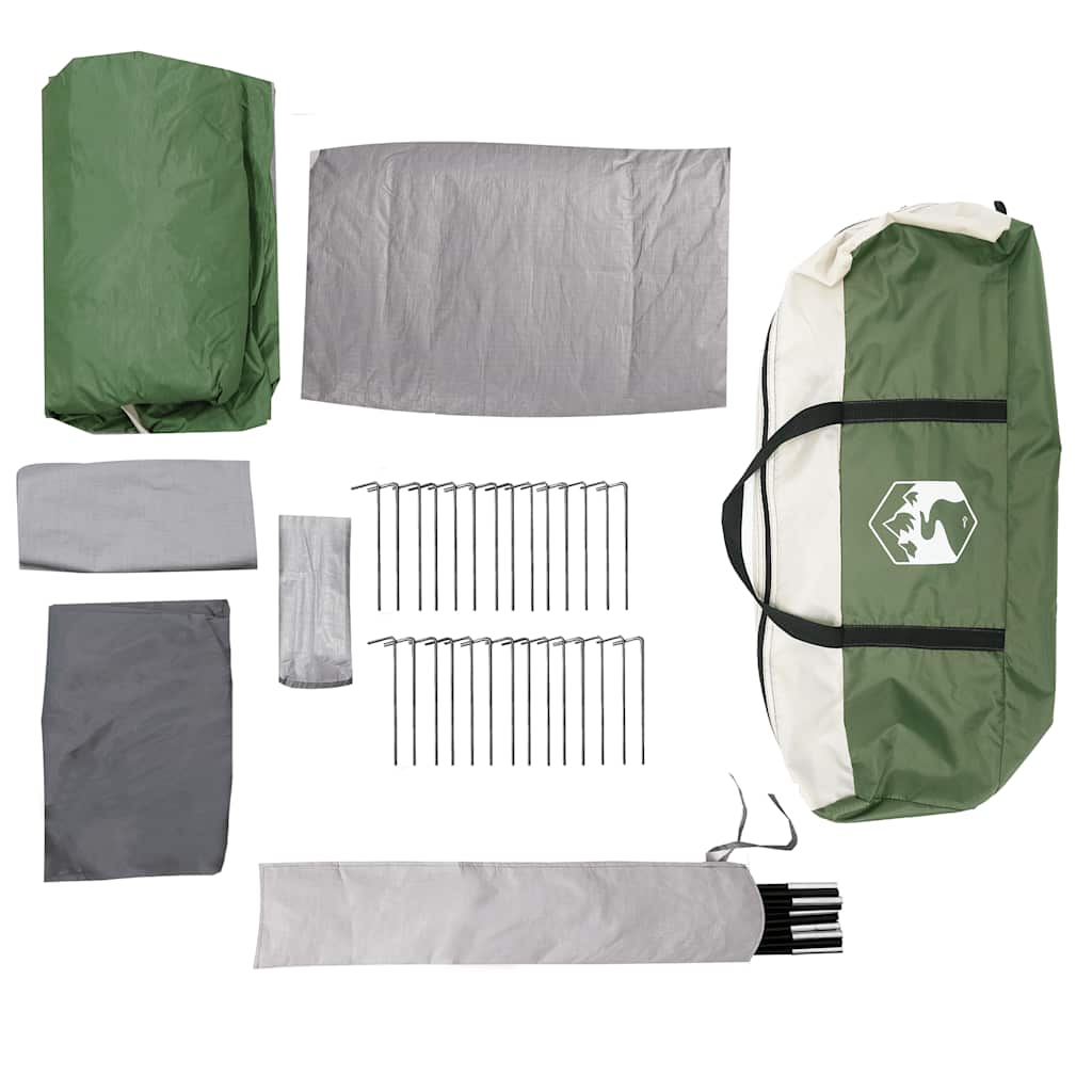 Tunnel Family Tent for 8 Persons Green Waterproof