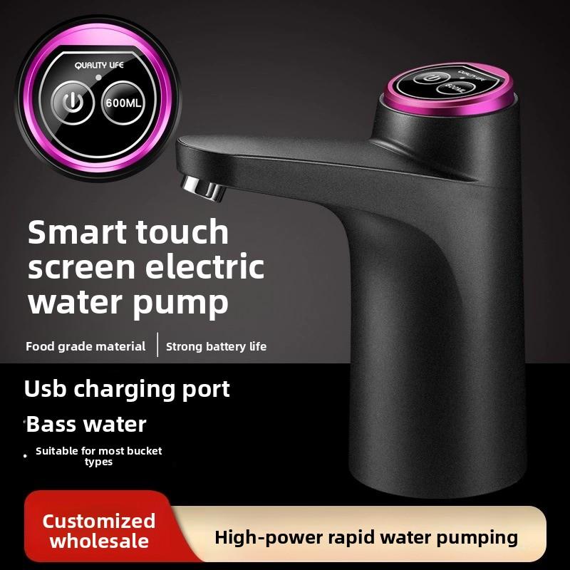 Bomba de agua eléctrica portátil para garrafón dispensador automático recargable por USB