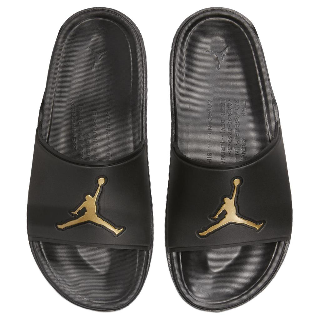 Air Jordan Jumpman Slide Black Metallic Gold Men Sneakers FQ1598-007