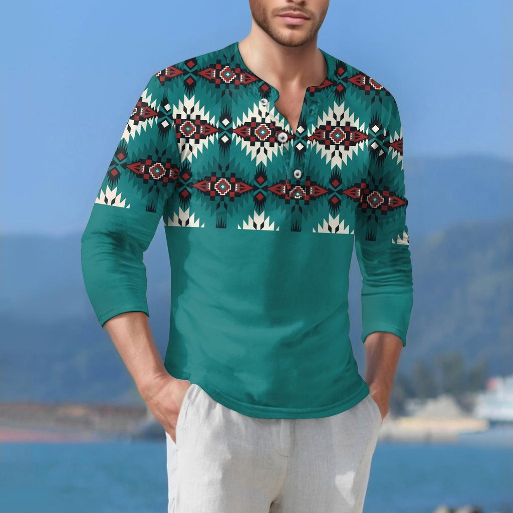 Men'S T-Shirt Street Casual Fashion Long Sleeved Top