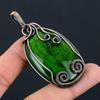 Green Flash Labradorite Gemstone Pure Copper Wire Wrapped Handmade Pendant Jewelry
