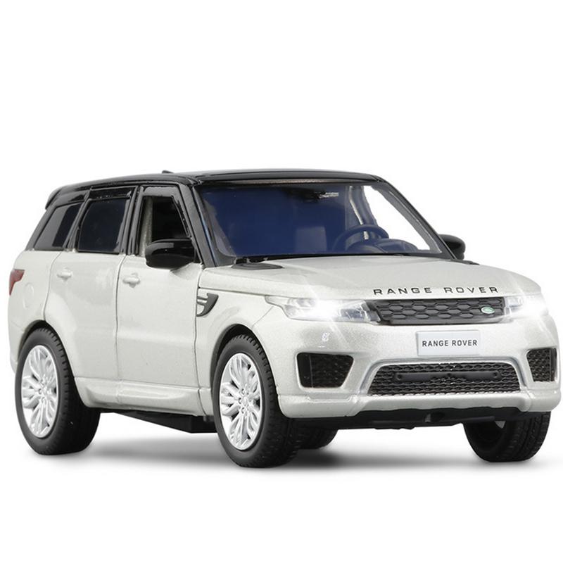 1:32 Range Rover Sports Внедорожник Сплав Модель Автомобиля Литье Металлическая Игрушка Внедорожные Транспортные Средства Модель Автомобиля Звук и Свет Симуляция Подарок для Детей