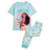 Girls Short-Sleeved Long Pajamas Set