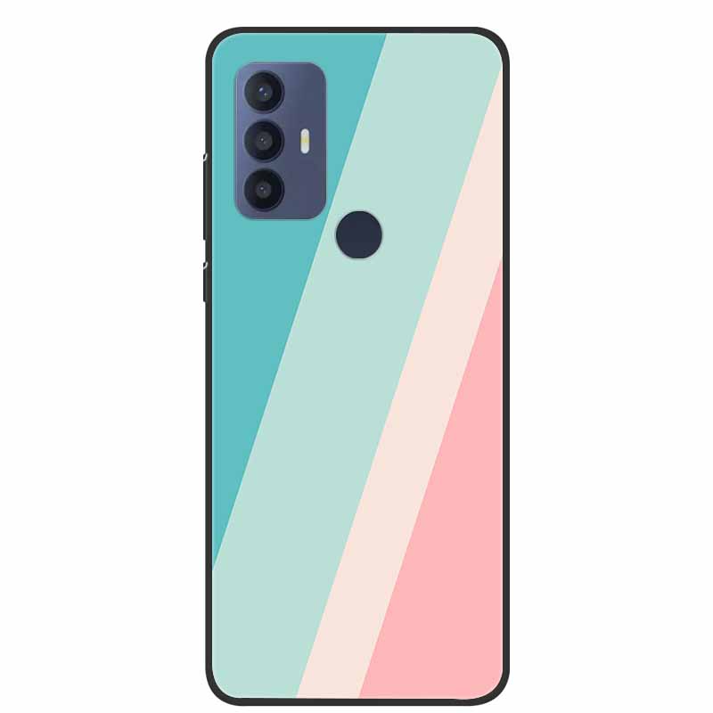 Для чехла TCL 30 SE Мягкий силикон Мраморный ТПУ Черная крышка для телефона TCL 305 306 30SE 6.52'' Задние чехлы для TCL30SE 6165H Coque новый